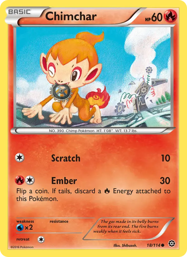 Chimchar 18 Steam Siege Pokesingles