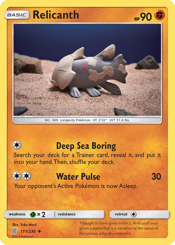 Relicanth 111 Unified Minds Pokesingles