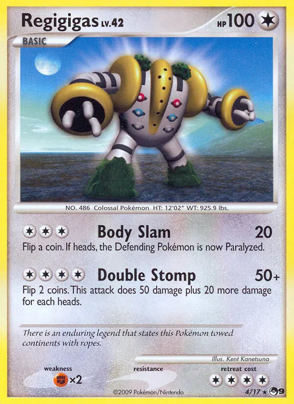 Regigigas 4 POP Series 9 Pokesingles