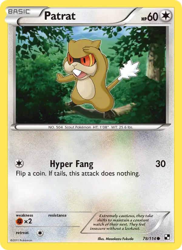 Patrat 78 Black & White Pokesingles