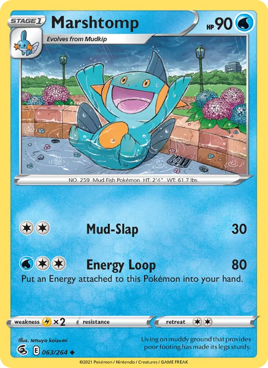 Marshtomp 63 Fusion Strike Pokesingles