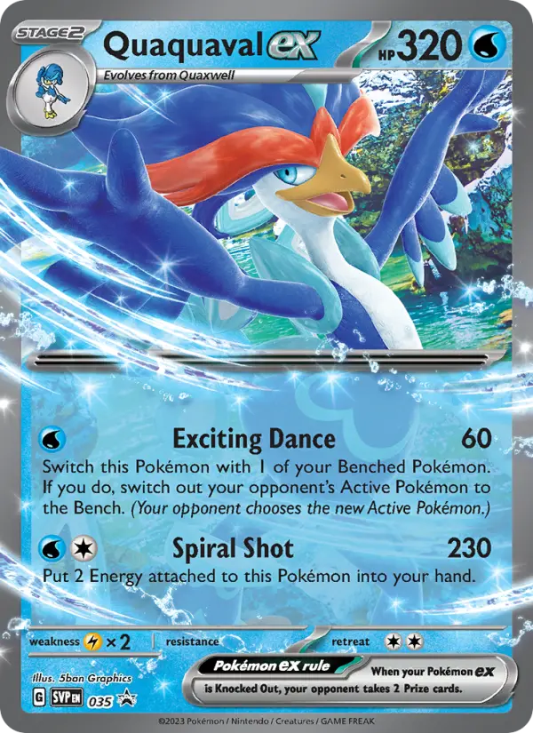 Quaquaval ex 35 SVP Black Star Promos Pokesingles