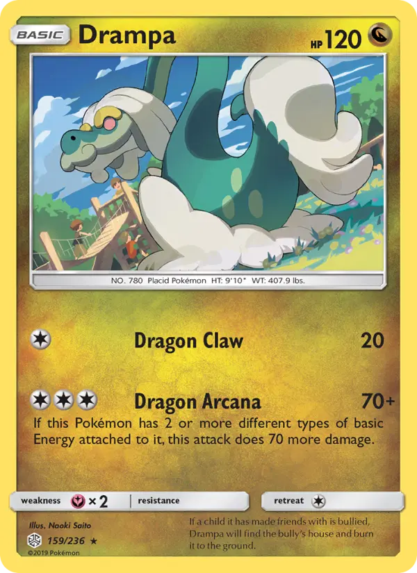 Drampa 159 Cosmic Eclipse Pokesingles