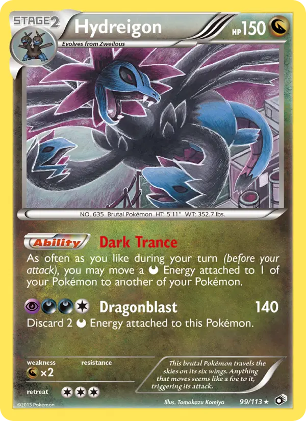 Hydreigon 99 Legendary Treasures Pokesingles