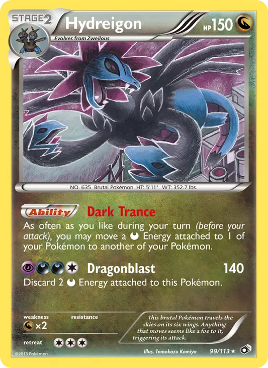 Hydreigon 99 Legendary Treasures Pokesingles