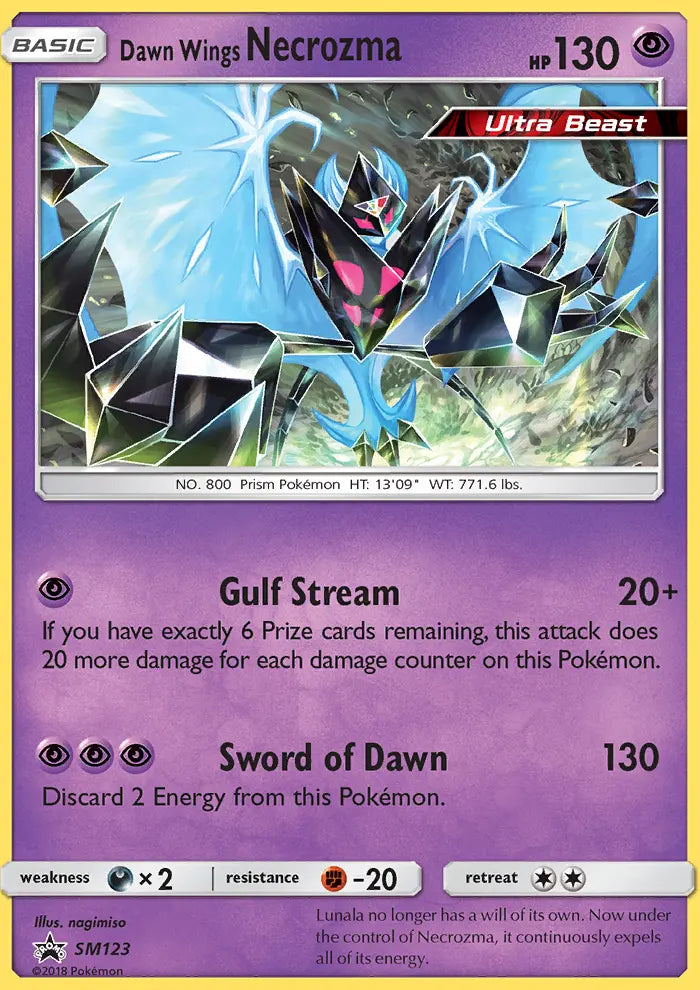 Dawn Wings Necrozma SM123 SM Black Star Promos Pokesingles
