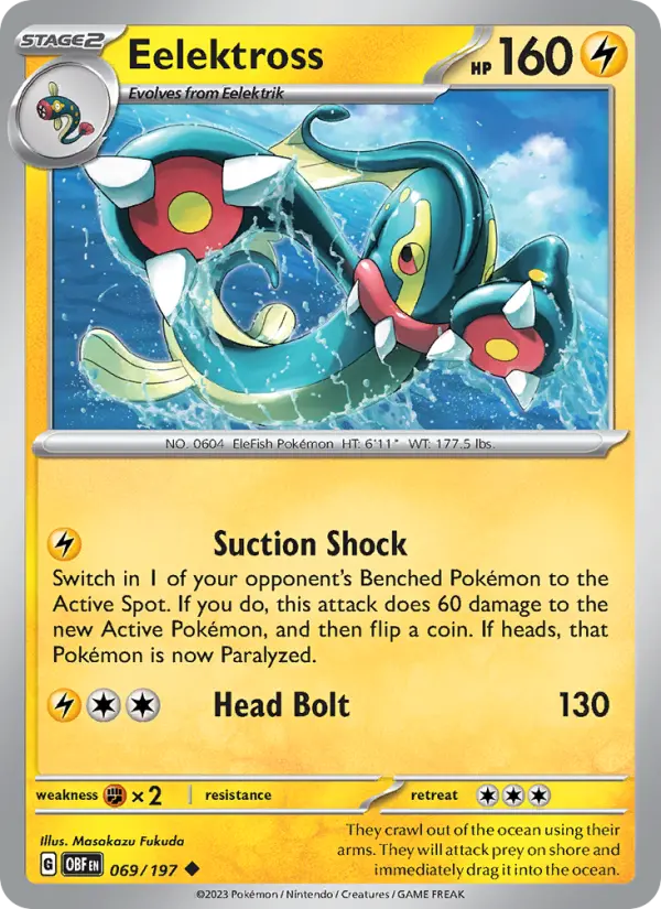 Eelektross 69 Obsidian Flames Pokesingles