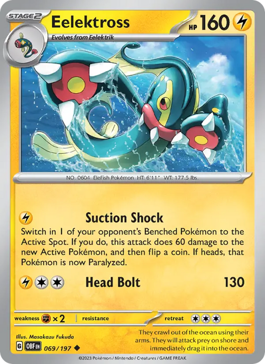 Eelektross 69 Obsidian Flames Pokesingles