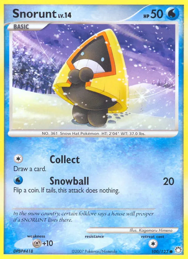 Snorunt 100 Mysterious Treasures Pokesingles