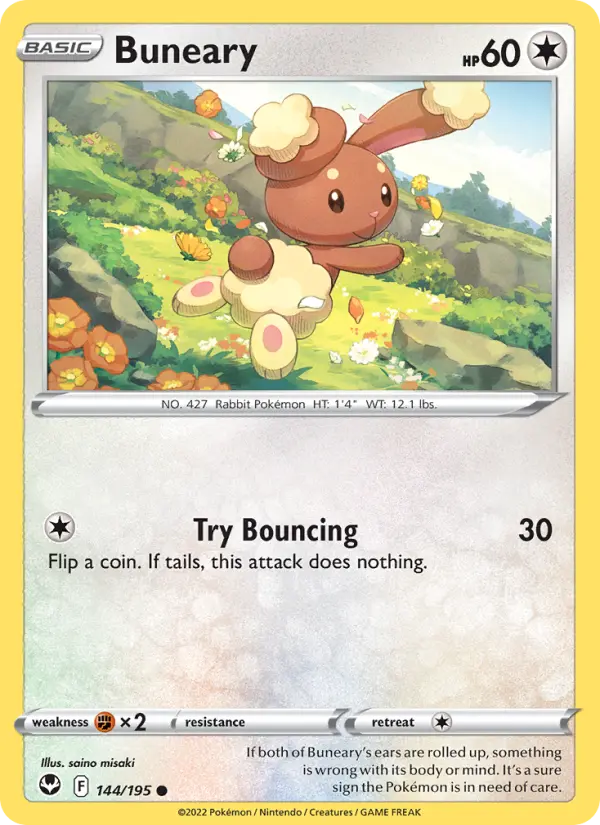 Buneary 144 Silver Tempest Pokesingles