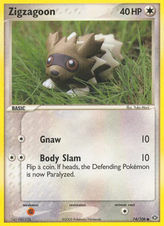 Zigzagoon 74 Emerald Pokesingles