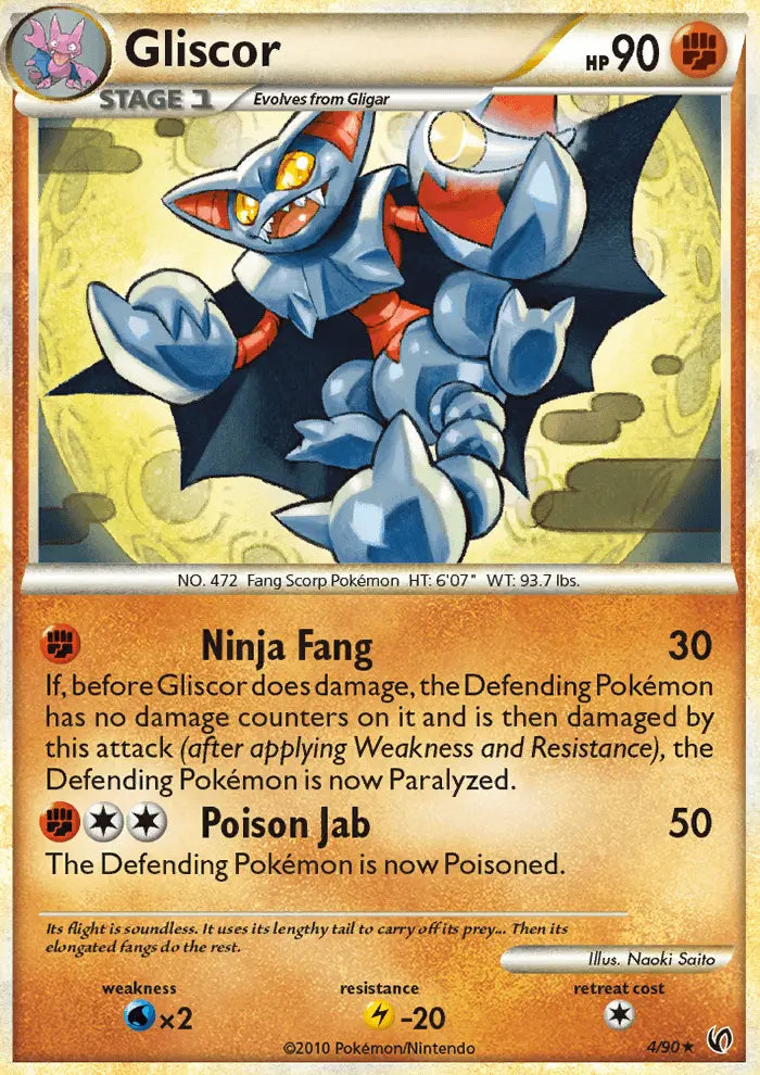 Gliscor 4 Undaunted Pokesingles