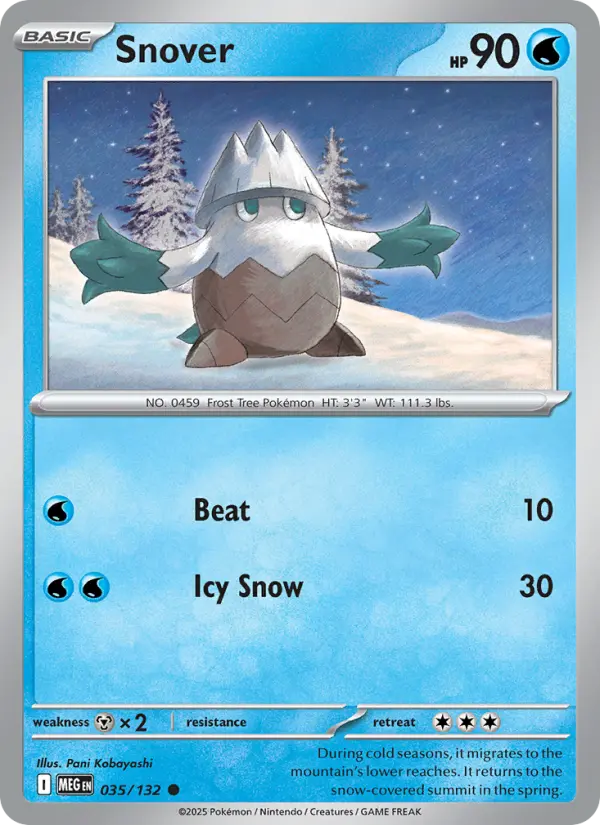 Snover 35 Mega Evolution Pokesingles