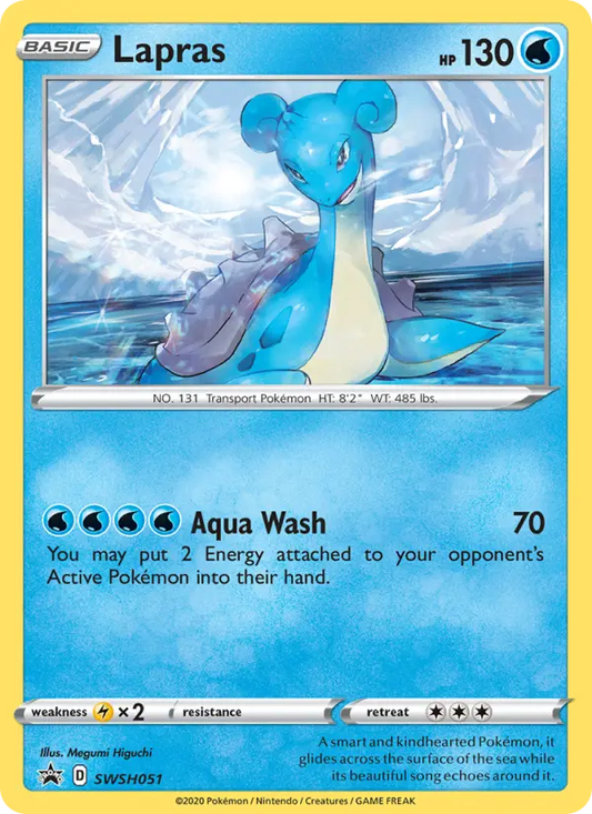 Lapras SWSH051 SWSH Black Star Promos Pokesingles