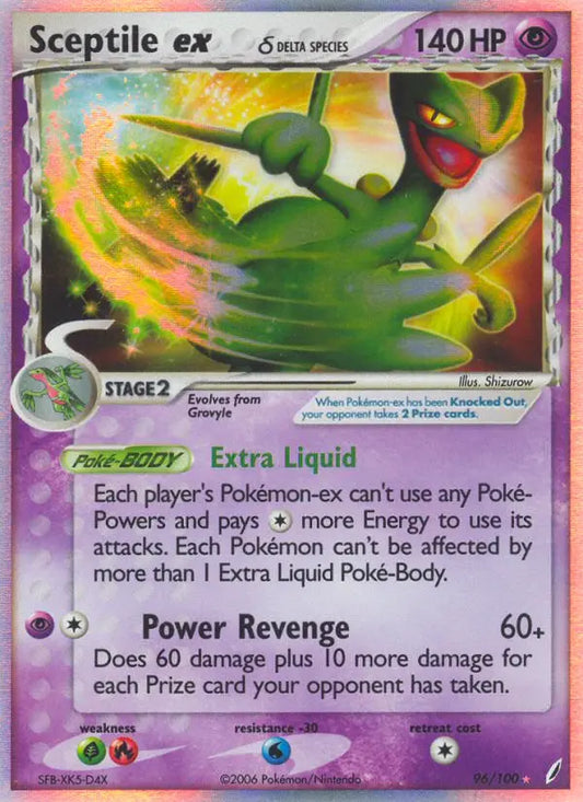 Sceptile ex δ 96 Crystal Guardians Pokesingles