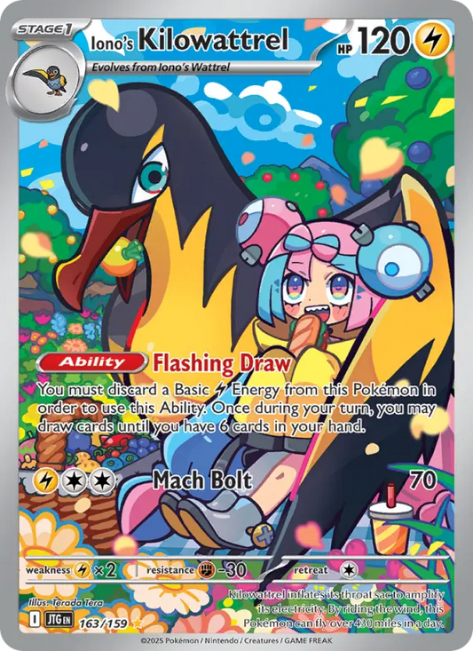 Iono's Kilowattrel 163 Journey Together Pokesingles
