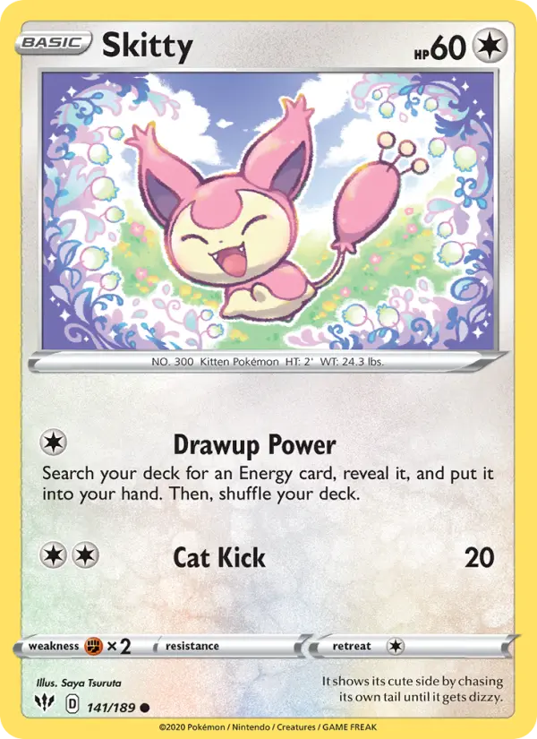 Skitty 141 Darkness Ablaze Pokesingles