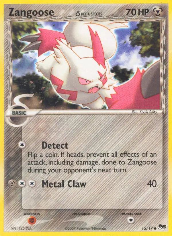 Zangoose δ 15 POP Series 5 Pokesingles