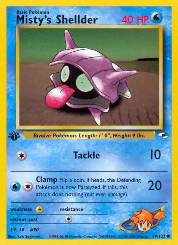 Misty's Shellder 89 Gym Heroes Pokesingles