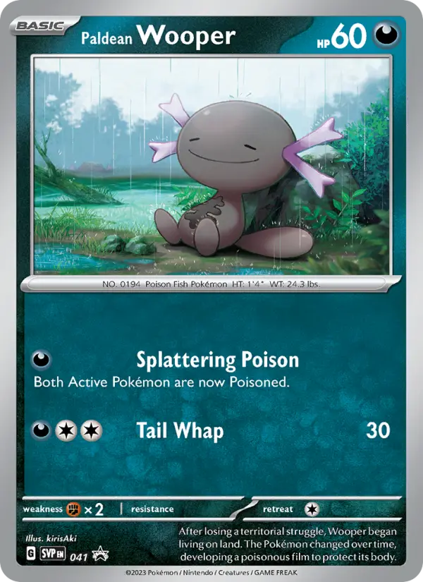 Paldean Wooper 41 SVP Black Star Promos Pokesingles