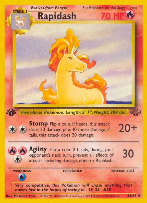 Rapidash 44 Jungle Pokesingles
