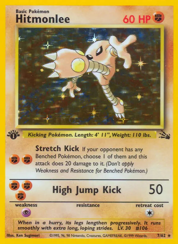 Hitmonlee 7 Fossil Pokesingles