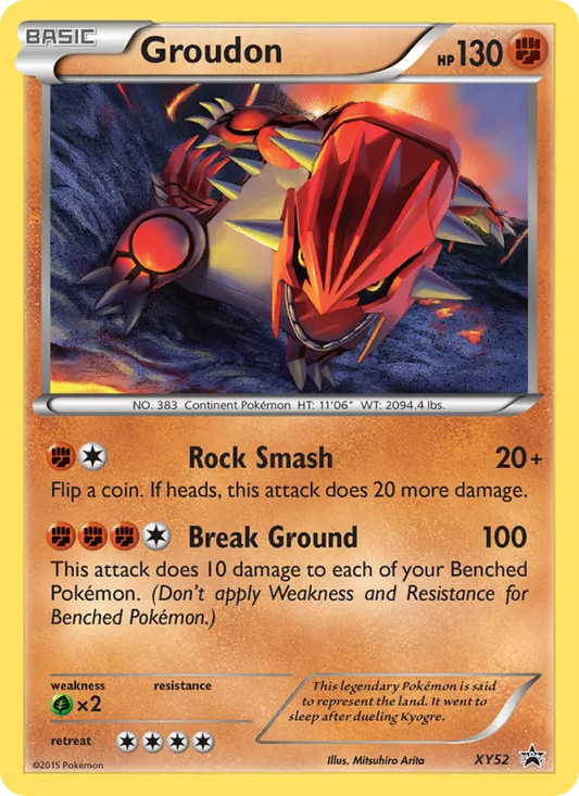 Groudon XY52 XY Black Star Promos Pokesingles