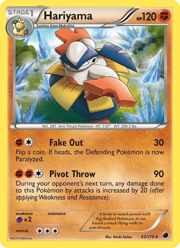 Hariyama 63 Plasma Freeze Pokesingles