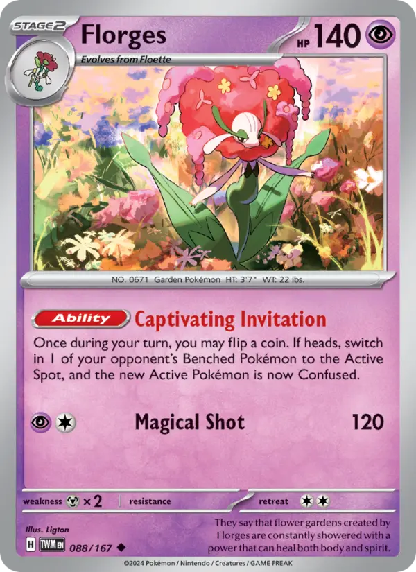Florges 88 Twilight Masquerade Pokesingles