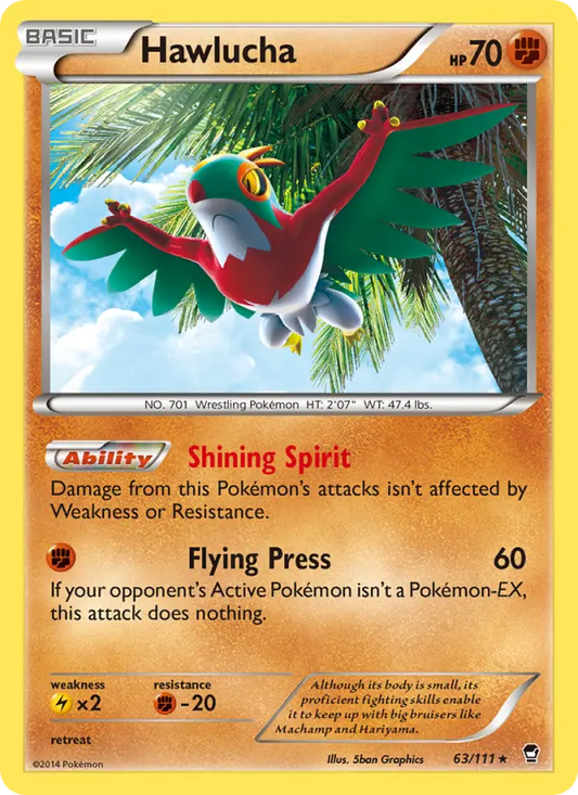 Hawlucha 63 Furious Fists Pokesingles