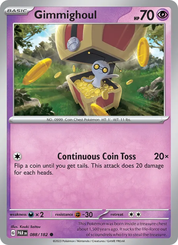 Gimmighoul 88 Paradox Rift Pokesingles