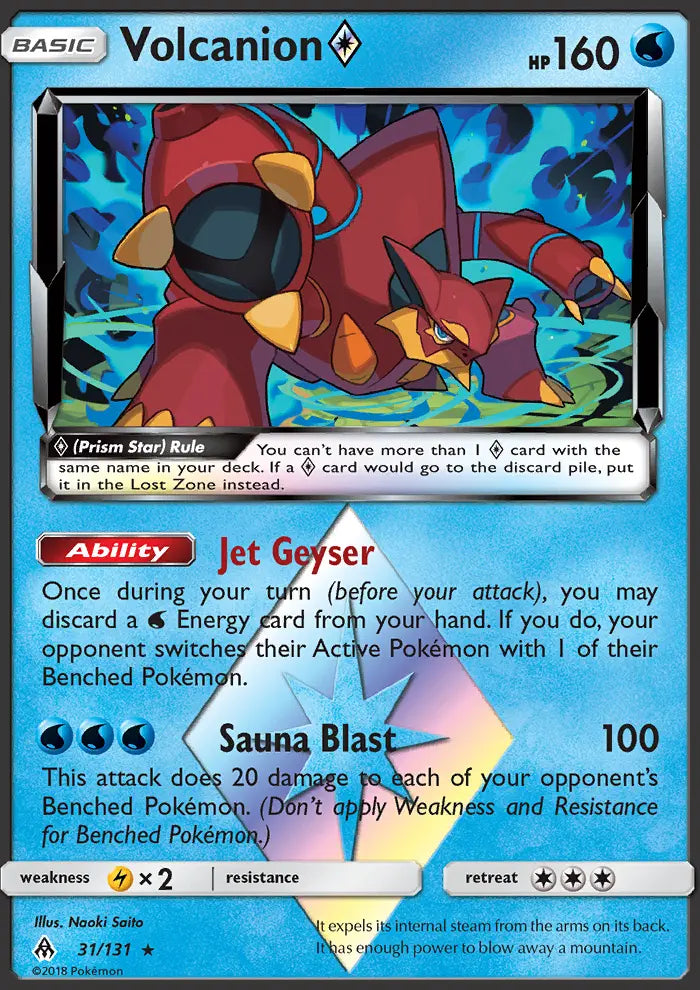 Volcanion ◇ 31 Forbidden Light Pokesingles