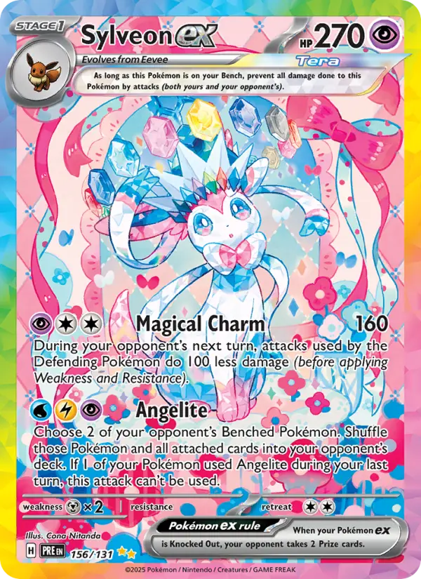 Sylveon ex 156 Prismatic Evolutions Pokesingles