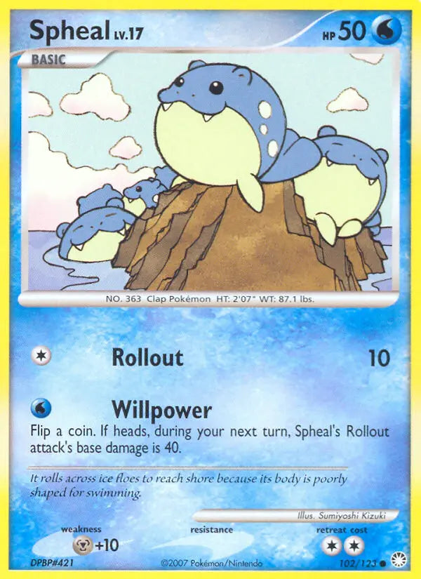 Spheal 102 Mysterious Treasures Pokesingles