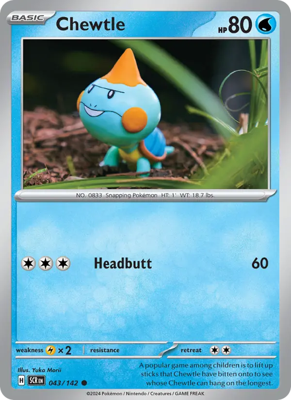 Chewtle 43 Stellar Crown Pokesingles