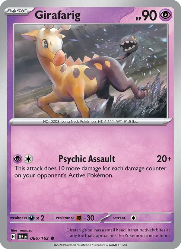 Girafarig 66 Temporal Forces Pokesingles