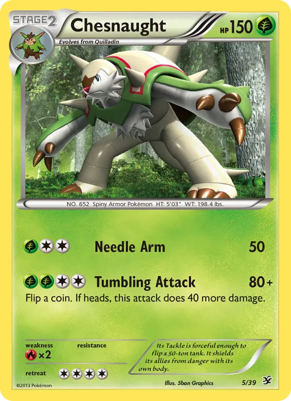 Chesnaught 5 Kalos Starter Set Pokesingles