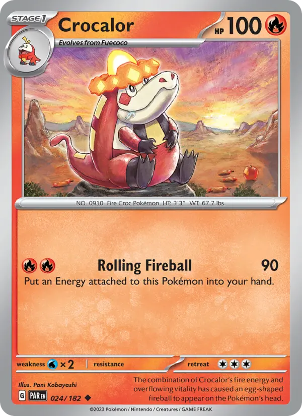 Crocalor 24 Paradox Rift Pokesingles