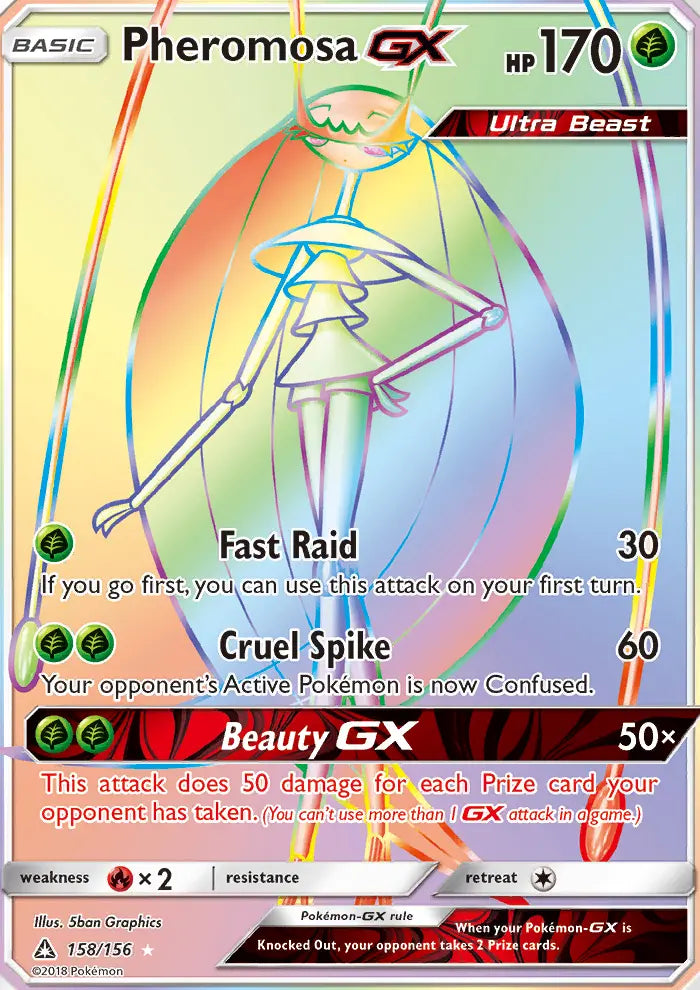 Pheromosa GX 158 Ultra Prism Pokesingles