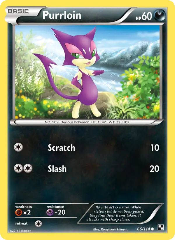 Purrloin 66 Black & White Pokesingles