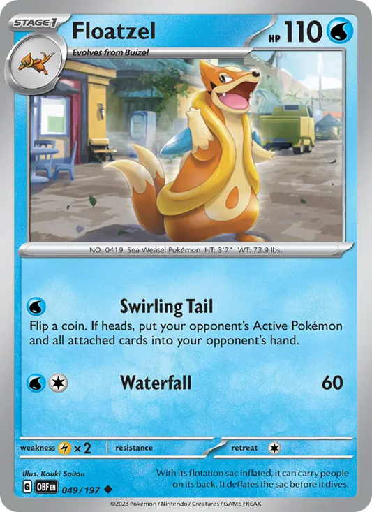 Floatzel 49 Obsidian Flames Pokesingles