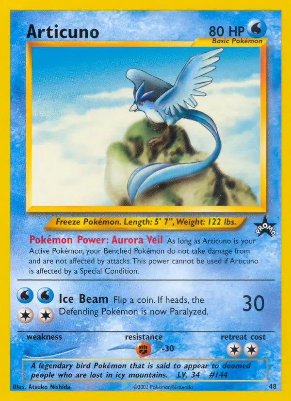 Articuno 48 Wizards Black Star Promos Pokesingles