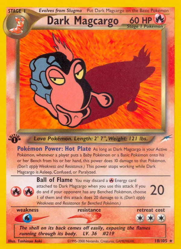 Dark Magcargo 18 Neo Destiny Pokesingles