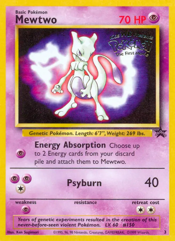 Mewtwo 3 Wizards Black Star Promos Pokesingles