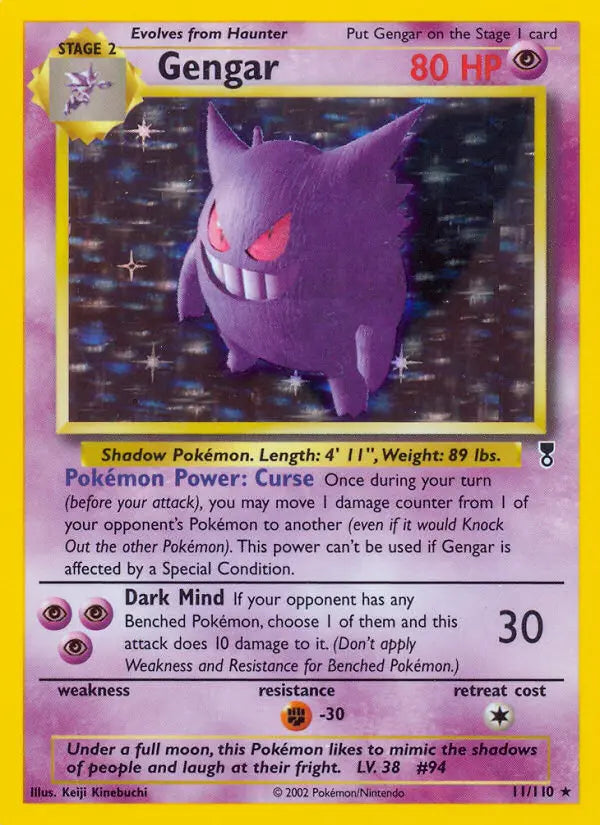 Gengar 11 Legendary Collection Pokesingles