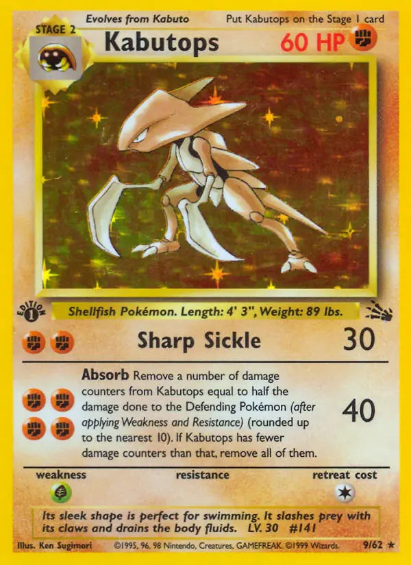 Kabutops 9 Fossil Pokesingles