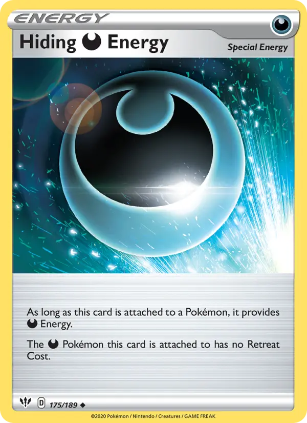 Hiding Darkness Energy 175 Darkness Ablaze Pokesingles