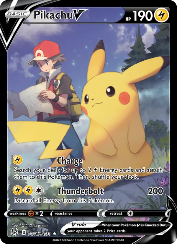 Pikachu V TG16 Lost Origin Pokesingles