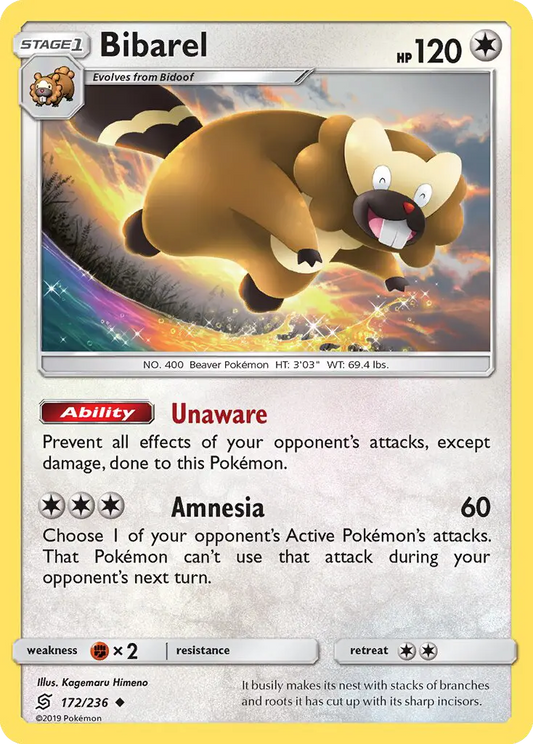 Bibarel 172 Unified Minds Pokesingles