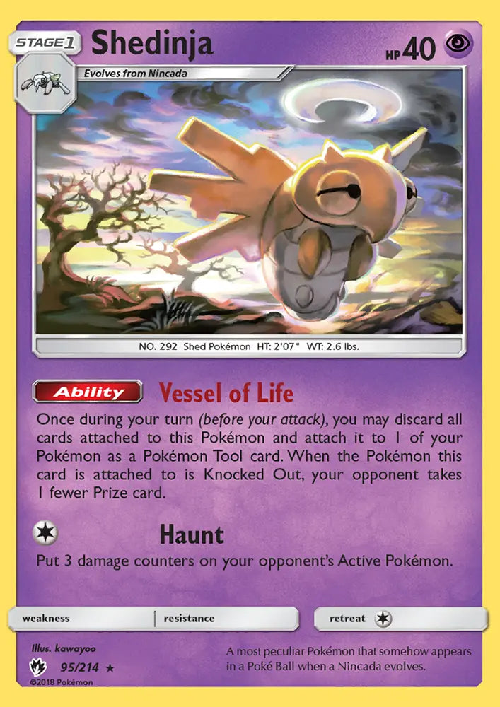 Shedinja 95 Lost Thunder Pokesingles